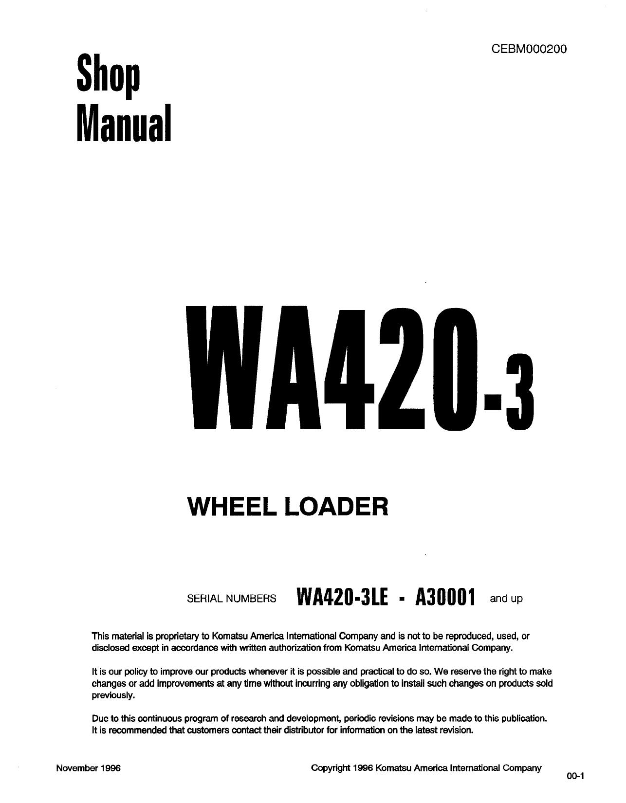 VVA420-3 Shop Manual